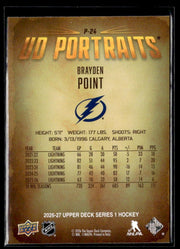 2026-27 Upper Deck Series 1 Hockey UD Portraits #P-24 Brayden Point (2)