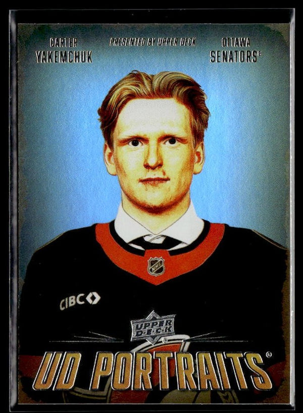 2026-27 Upper Deck Series 1 UD Portraits Carter Yakemchuk #P-13 hockey single