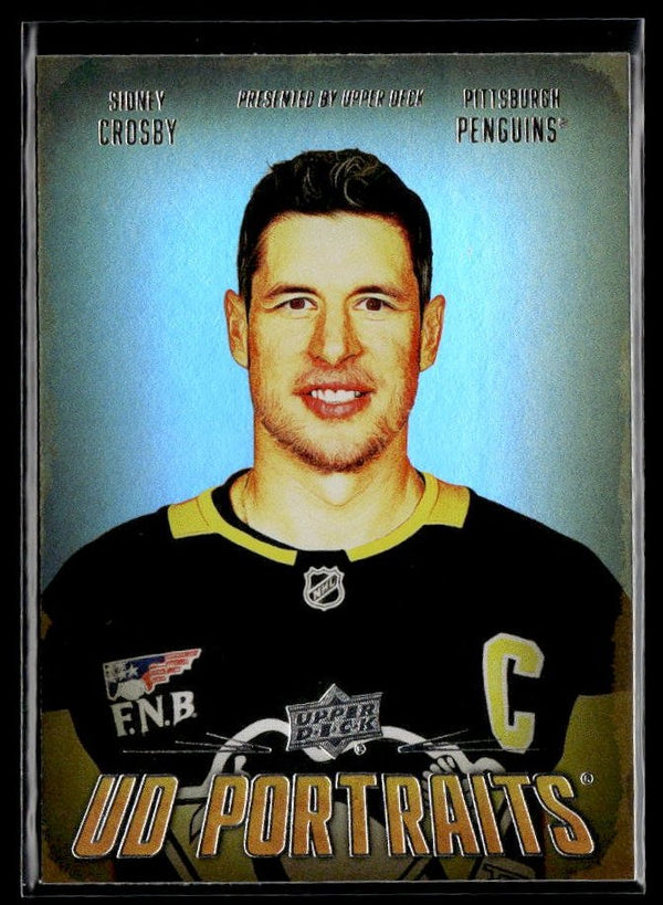 Sidney Crosby - #P-30 UD Portraits hockey card from 2026-27 Upper Deck Series 1