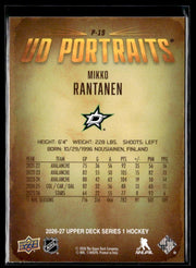 2026-27 Upper Deck Series 1 Hockey UD Portraits #P-19 Mikko Rantanen (2)