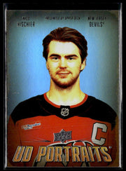 Hockey single: Nico Hischier #P-23 (UD Portraits) from 2026-27 Upper Deck Series 1