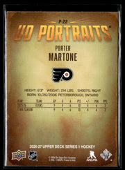 2026-27 Upper Deck Series 1 Hockey UD Portraits #P-22 Porter Martone (2)