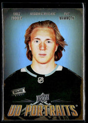 Hockey single: Logan Cooley #P-12 (UD Portraits) from 2026-27 Upper Deck Series 1