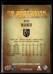 2026-27 Upper Deck Series 1 Hockey UD Portraits #P-20 Mitch Marner (2)