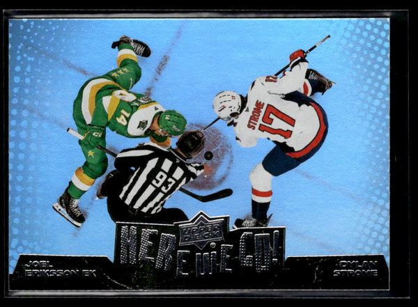 2026-27 Upper Deck Series 1 Hockey Here  -  Here We Go! hockey card from 2026-27 Upper Deck Series 1