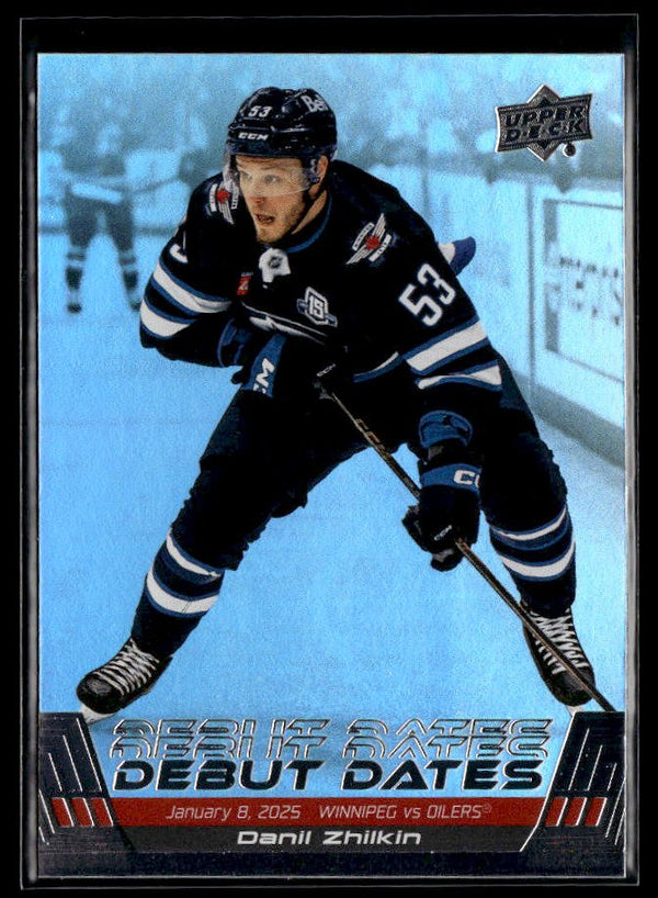Danil Zhilkin RC - #DD-15 Debut Dates hockey card from 2026-27 Upper Deck Series 1