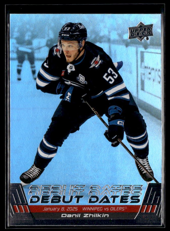 Danil Zhilkin RC - #DD-15 Debut Dates hockey card from 2026-27 Upper Deck Series 1