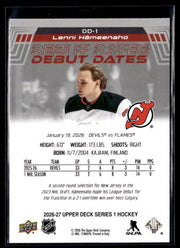2026-27 Upper Deck Series 1 Hockey Debut Dates #DD-1 Lenni Hämeenaho RC (2)