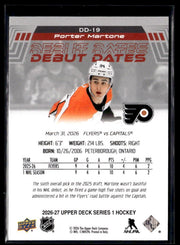 2026-27 Upper Deck Series 1 Hockey Debut Dates #DD-19 Porter Martone RC (2)