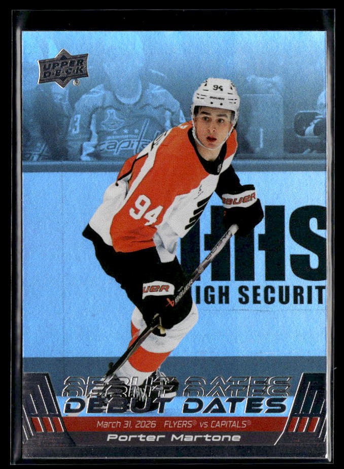 2026-27 Upper Deck Series 1 Debut Dates Porter Martone RC #DD-19 hockey single