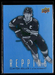 Hockey single: Clayton Keller #RP-17 (Repping) from 2026-27 Upper Deck Series 1