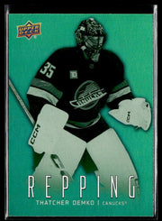 Thatcher Demko - #RP-7 Repping hockey card from 2026-27 Upper Deck Series 1
