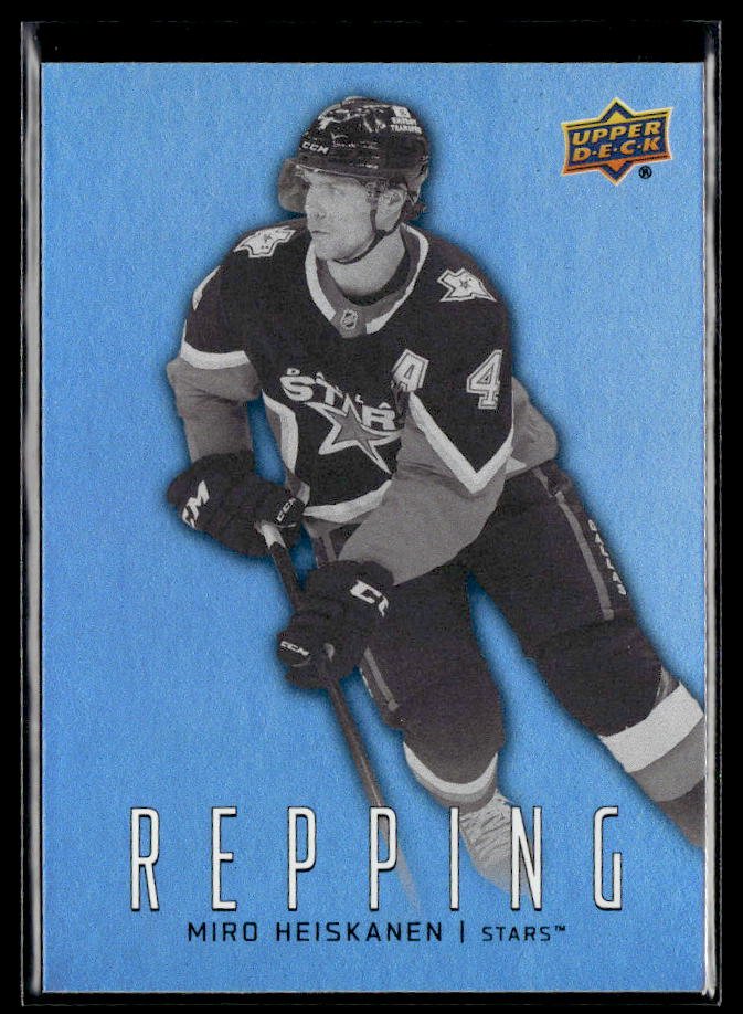 Miro Heiskanen - #RP-1 Repping hockey card from 2026-27 Upper Deck Series 1