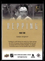 2026-27 Upper Deck Series 1 Hockey Repping #RP-20 Mark Stone (2)