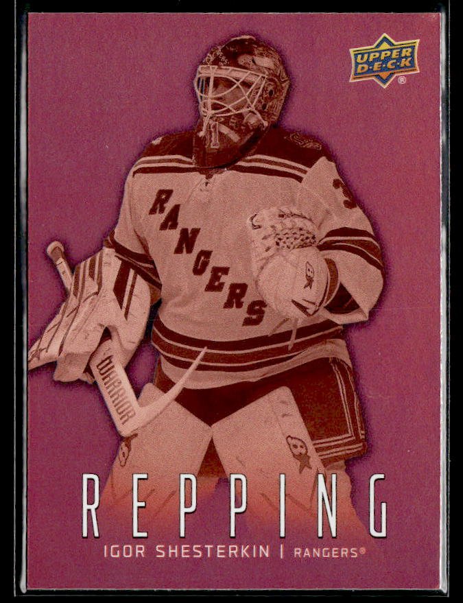 Hockey single: Igor Shesterkin #RP-28 (Repping) from 2026-27 Upper Deck Series 1