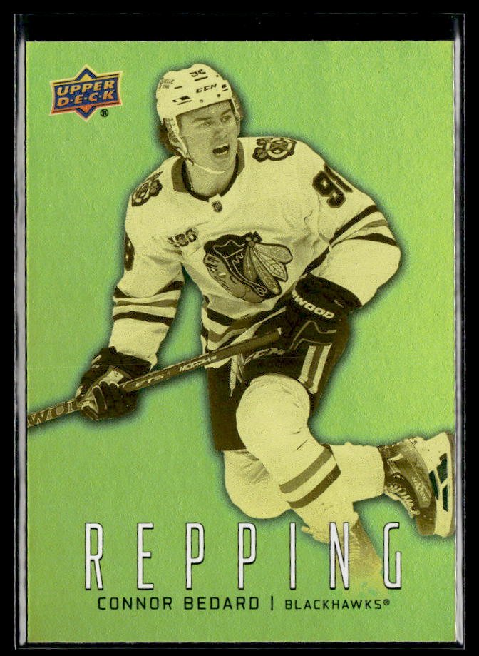Connor Bedard - #RP-3 Repping hockey card from 2026-27 Upper Deck Series 1