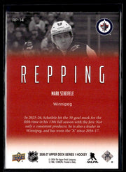 2026-27 Upper Deck Series 1 Hockey Repping #RP-14 Mark Scheifele (2)