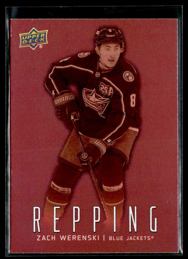 Zach Werenski - #RP-21 Repping hockey card from 2026-27 Upper Deck Series 1