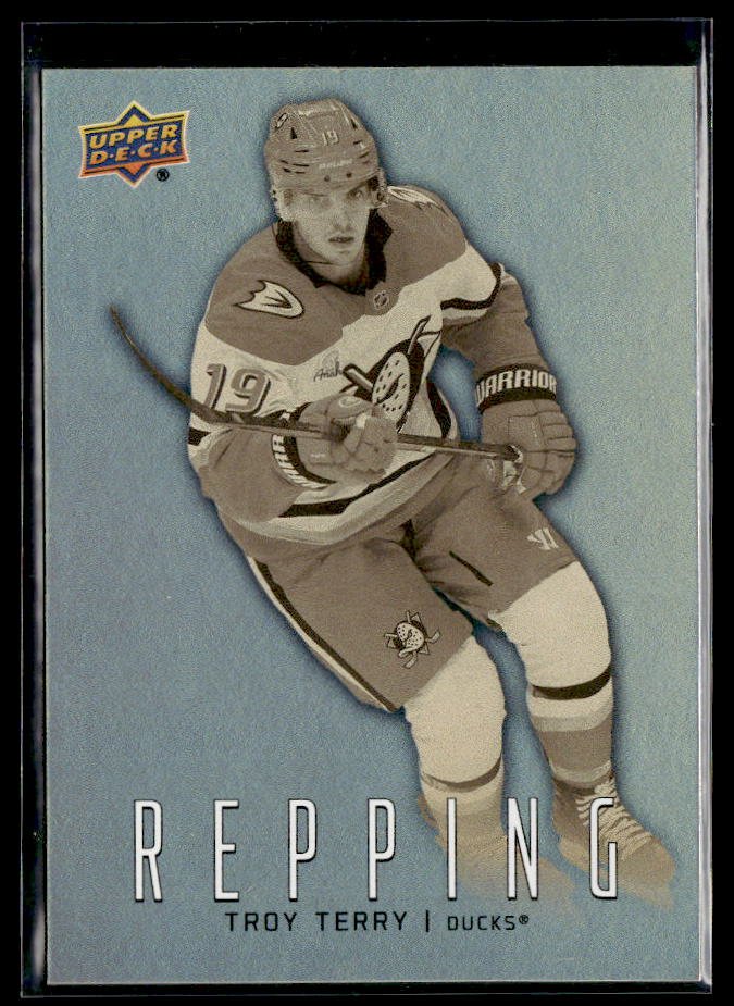 Hockey single: Troy Terry #RP-9 (Repping) from 2026-27 Upper Deck Series 1