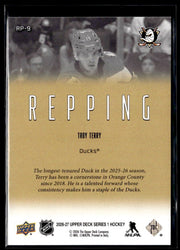 2026-27 Upper Deck Series 1 Hockey Repping #RP-9 Troy Terry (2)