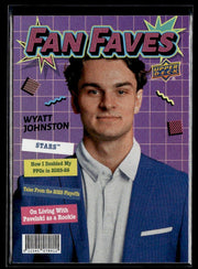 Wyatt Johnston - #FF-27 Fan Faves hockey card from 2026-27 Upper Deck Series 1