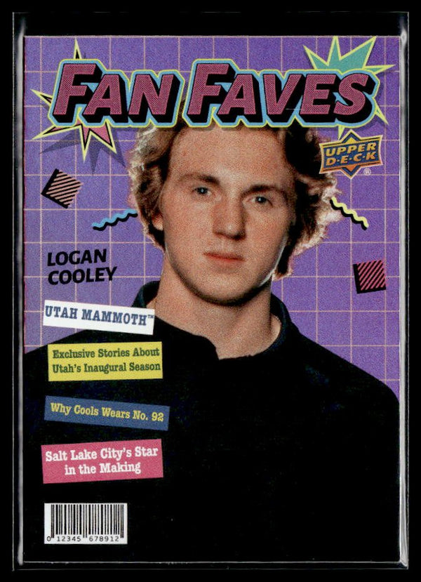 2026-27 Upper Deck Series 1 Fan Faves Logan Cooley #FF-19 hockey single