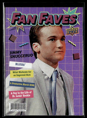 Hockey single: Jimmy Snuggerud RC #FF-24 (Fan Faves) from 2026-27 Upper Deck Series 1