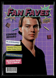 Connor Bedard - #FF-12 Fan Faves hockey card from 2026-27 Upper Deck Series 1