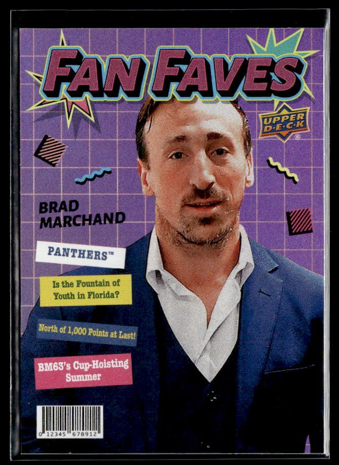 Hockey single: Brad Marchand #FF-23 (Fan Faves) from 2026-27 Upper Deck Series 1