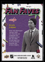 2026-27 Upper Deck Series 1 Hockey Fan Faves #FF-21 Dylan Strome (2)