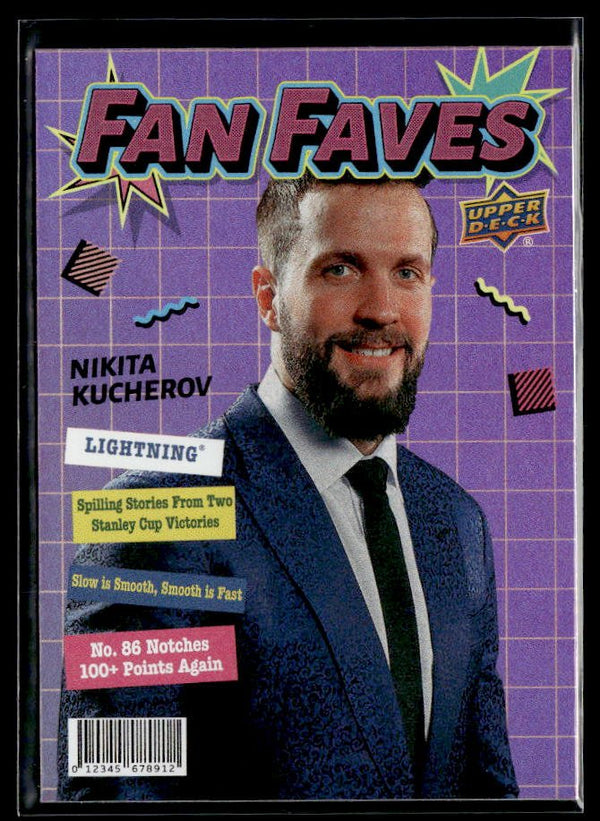 Nikita Kucherov - #FF-10 Fan Faves hockey card from 2026-27 Upper Deck Series 1