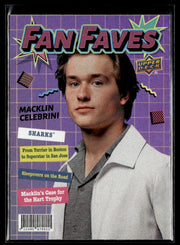 Macklin Celebrini - #FF-3 Fan Faves hockey card from 2026-27 Upper Deck Series 1