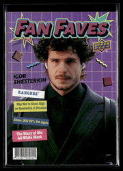 Igor Shesterkin - #FF-28 Fan Faves hockey card from 2026-27 Upper Deck Series 1