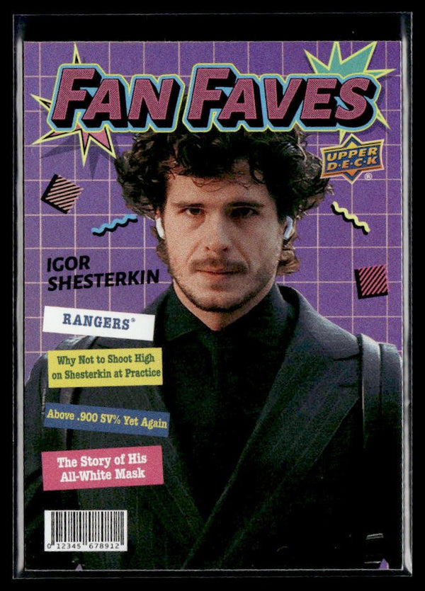 Igor Shesterkin - #FF-28 Fan Faves hockey card from 2026-27 Upper Deck Series 1