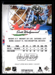 2024-25 Upper Deck Series 1 Hockey Canvas #C-32 Scott Wedgewood (2)