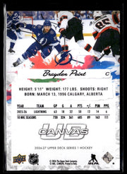 2026-27 Upper Deck Series 1 Hockey Canvas #C-73 Brayden Point (2)