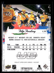 2026-27 Upper Deck Series 1 Hockey Canvas #C-19 Filip Forsberg (2)