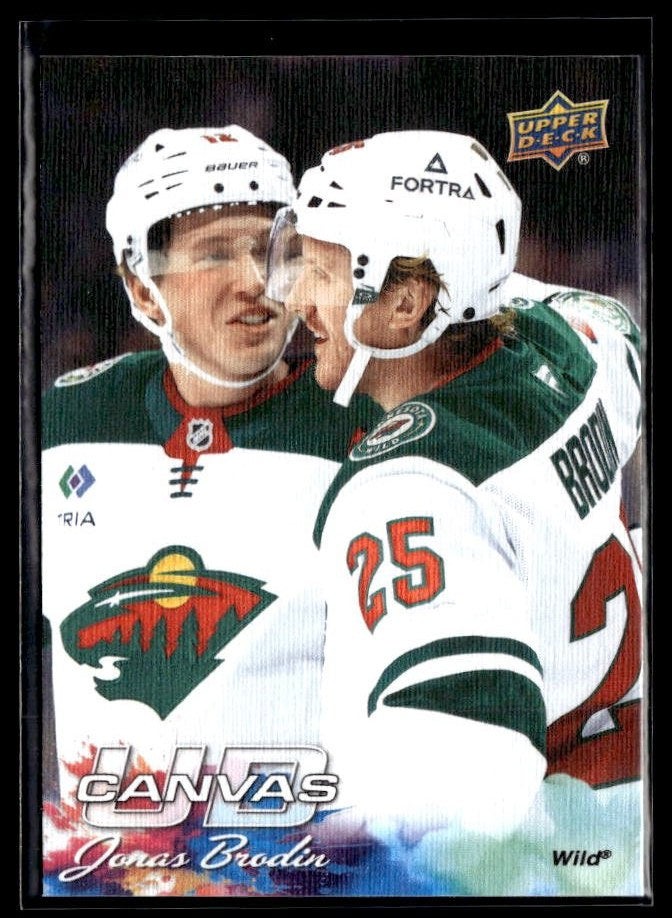 Jonas Brodin - #C-86 Canvas hockey card from 2026-27 Upper Deck Series 1