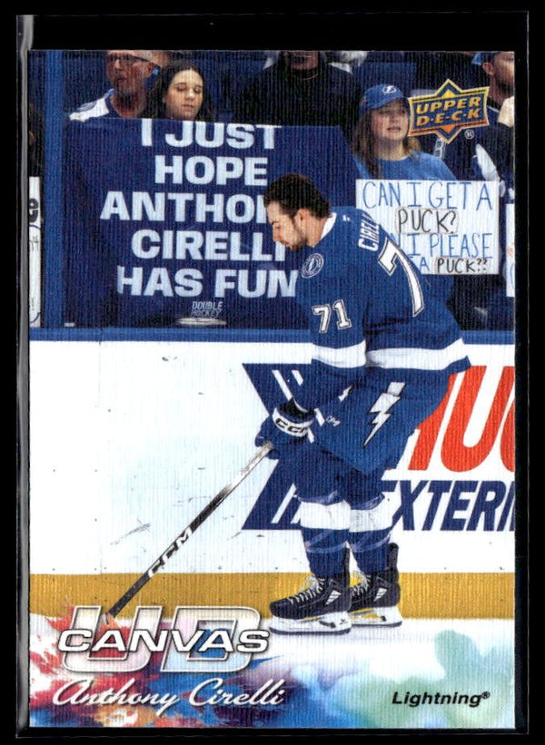 Hockey single: Anthony Cirelli #C-33 (Canvas) from 2026-27 Upper Deck Series 1