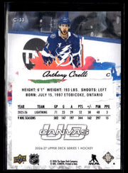 2026-27 Upper Deck Series 1 Hockey Canvas #C-33 Anthony Cirelli (2)