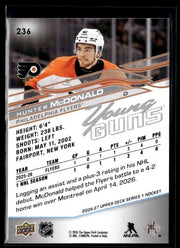2026-27 Upper Deck Series 1 Hockey Young Guns #236 Hunter McDonald (2)