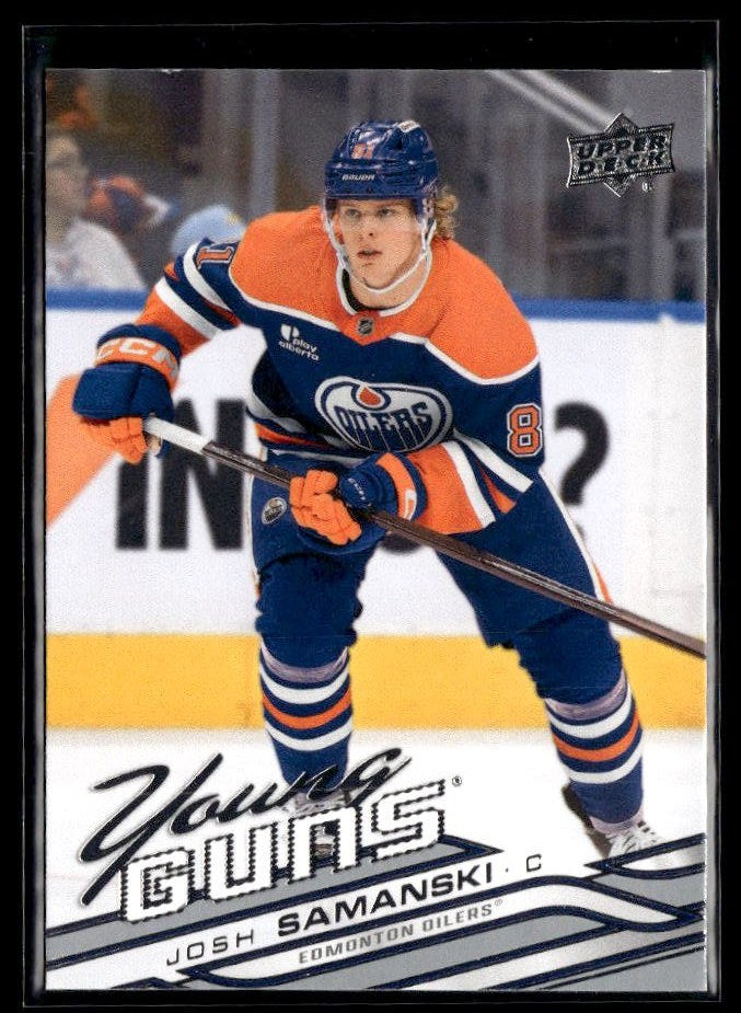 Josh Samanski - #234 Young Guns hockey card from 2026-27 Upper Deck Series 1