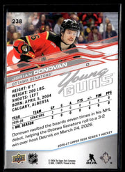 2026-27 Upper Deck Series 1 Hockey Young Guns #238 Jordan Donovan (2)