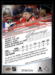 2026-27 Upper Deck Series 1 Hockey Young Guns #215 Ludvig Jansson (2)