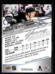 2025-26 Upper Deck Series 1 Hockey Young Guns #247 Angus Booth (2)