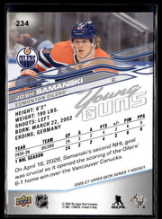 2026-27 Upper Deck Series 1 Hockey Young Guns #234 Josh Samanski (2)