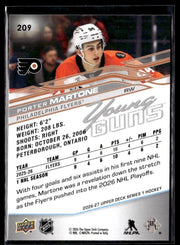 2026-27 Upper Deck Series 1 Hockey Young Guns #209 Porter Martone (2)
