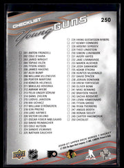 2026-27 Upper Deck Series 1 Hockey Young Guns #250 Anton Frondell (2)
