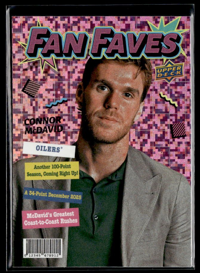 2026-27 Upper Deck Series 1 Hockey Fan Faves #FF-9 Connor McDavid