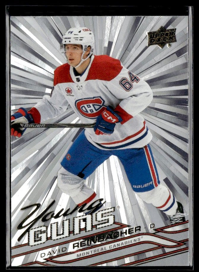 2026-27 Upper Deck Series 1 Hockey Young Guns Outburst #222 David Reinbacher